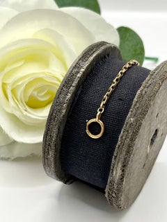 Antique 9ct Gold Belcher Chain: Edwardian 18 Inch Necklace