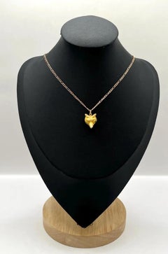 Antique 9ct Yellow Gold, Edwardian Fox Head, Pendant Charm