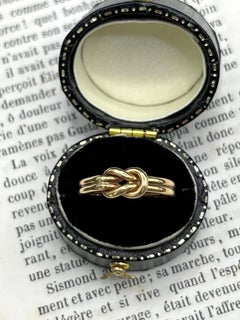 Vintage Designer James Avery 14ct Yellow Gold Knot Ring, Circa 1960s
