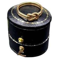 Vintage Designer James Avery 14ct Yellow Gold Knot Ring, Circa 1960s