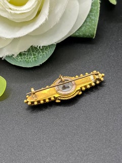 Antique 15ct Yellow Gold, Victorian Ruby & Diamond Brooch, Circa 1890
