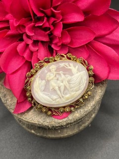 Antique 15ct Gold, Victorian Cameo Brooch, Circa 1890