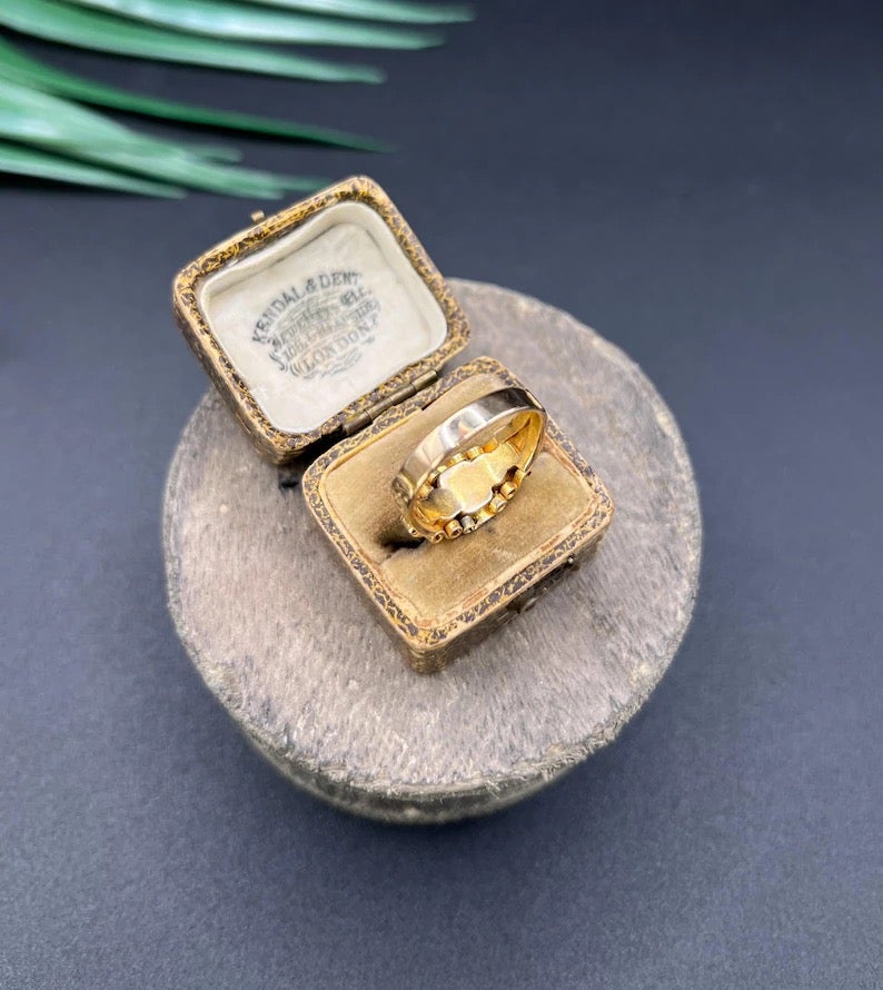 Antique 15ct Gold, Victorian Garnet and Seed Pearl Five Stone Ring For ...