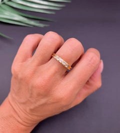 Vintage 18ct Yellow Gold, Five Stone Diamond Ring