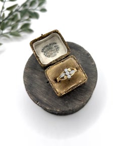 Antique 18ct Yellow Gold, Art Nouveau Diamond Ring