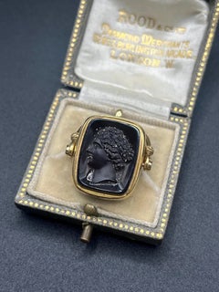 Antique 18ct Gold, Bloodstone & Carnelian Spinner Fob Hallmarked Chester 1901