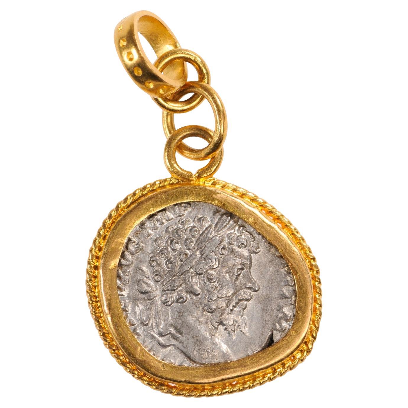 A Roman Silver Coin Pendant (pendant only)