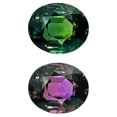 GIA Certified 8.41 Carat Natural Color Change Alexandrite