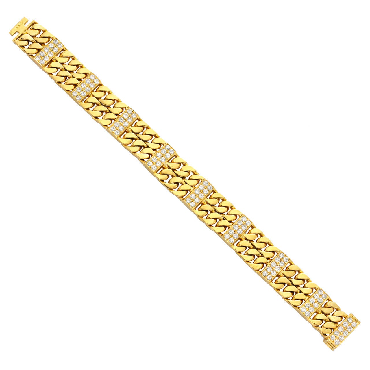 Van Cleef & Arpels diamond Gold bracelet For Sale