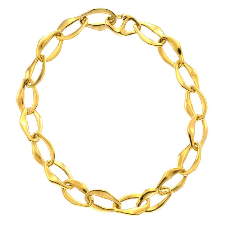 Tiffany "Aegean" Gold Link Necklace
