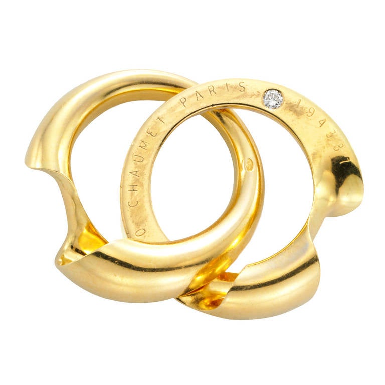 Chaumet Diamond Gold Ring at 1stdibs