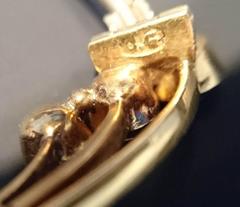 Giuliano Enamel Sapphire Gold Brooch