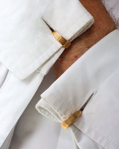 Van Cleef & Arpels 18 Karat Gold Stirrup Cufflinks, Circa 1960