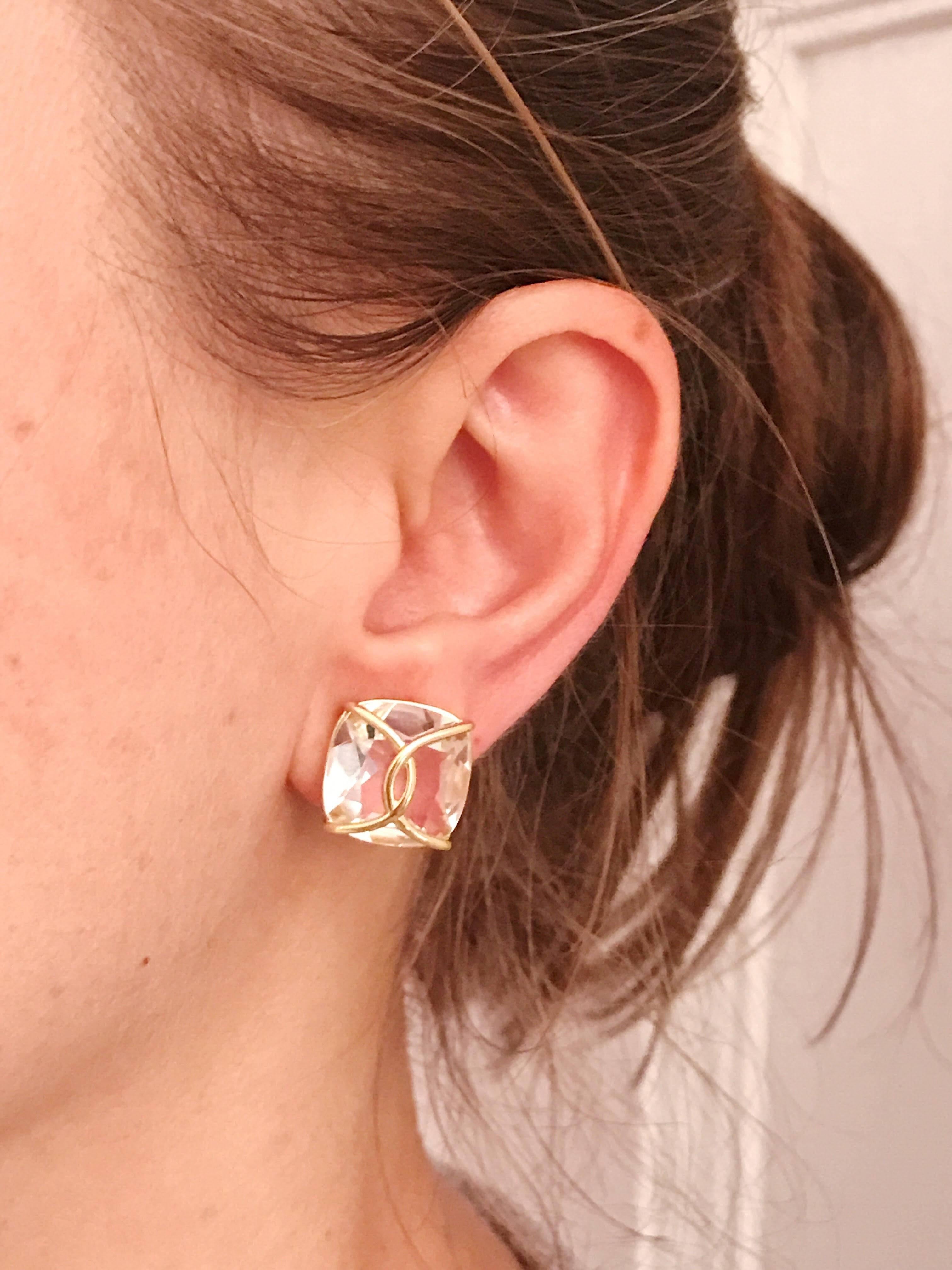 wire wrapped stud earrings