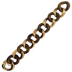 Tiger's Eye Gold Link Bracelet 3