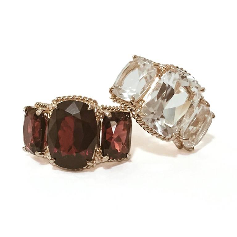 garnet and topaz ring