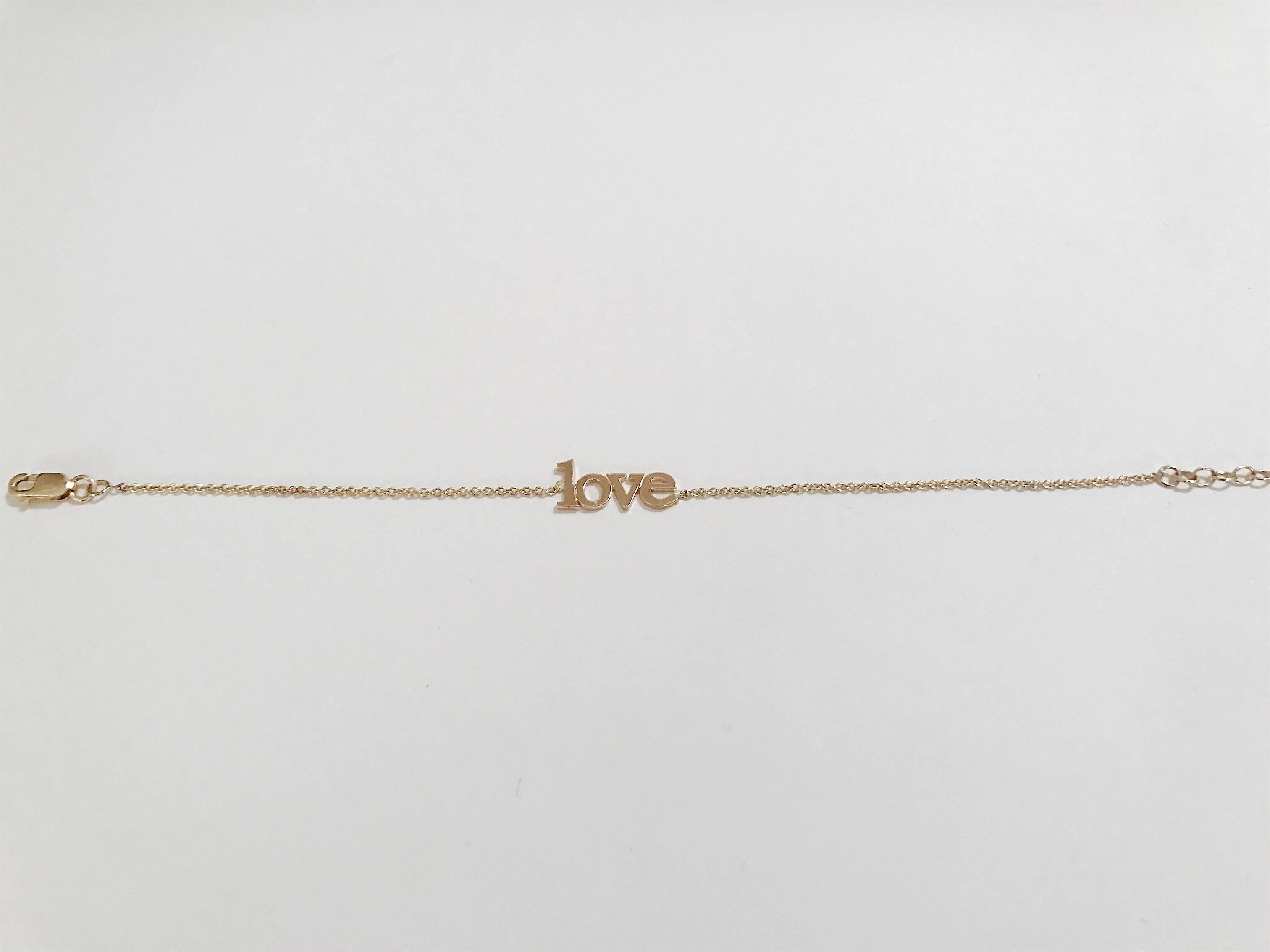 14kt Yellow Gold Small Love Bracelet  In New Condition For Sale In New York, NY