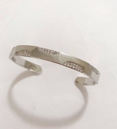 Bracciale in oro bianco con diamanti Dot Dot Dot