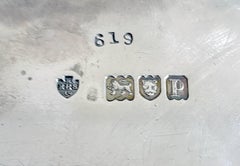 Edwardian Decorative Arts Sterling Silver Tray Edward Barnard, Barnard Brothers