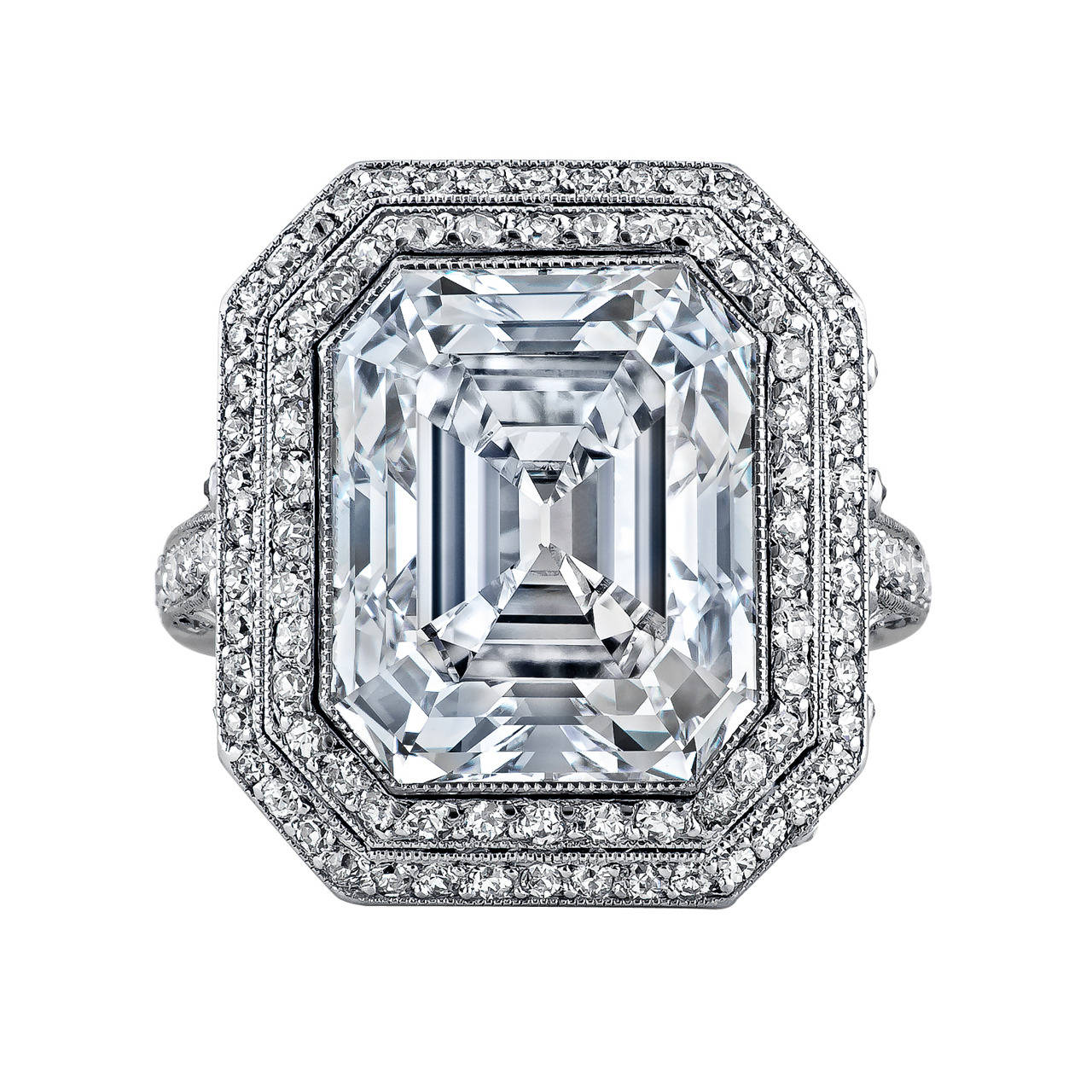 Cartier asscher ring hotsell