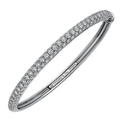 Tiffany & Co. Diamond Platinum Bangle Bracelet