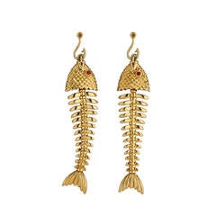 Tiffany & Co. Ruby Gold Fish Earrings 10