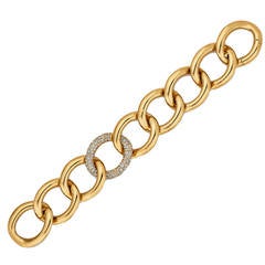 Diamond Gold Link Bracelet 8