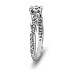 Cartier Paris .65 Carat Round Brilliant Diamond Platinum Engagement Ring