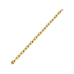 Hermes Paris Gold Oval Nova Link Vintage Bracelet