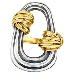 Van Cleef & Arpels Paris Anello d'oro e argento vintage