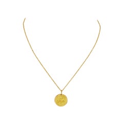Van Cleef & Arpels Georges L'Enfant Pendentif moderne Aquarius Zodiac Small Gold