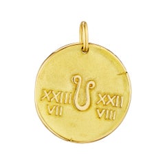 Georges L'Enfant for Van Cleef & Arpels Paris Leo Zodiac Large Gold Pendant