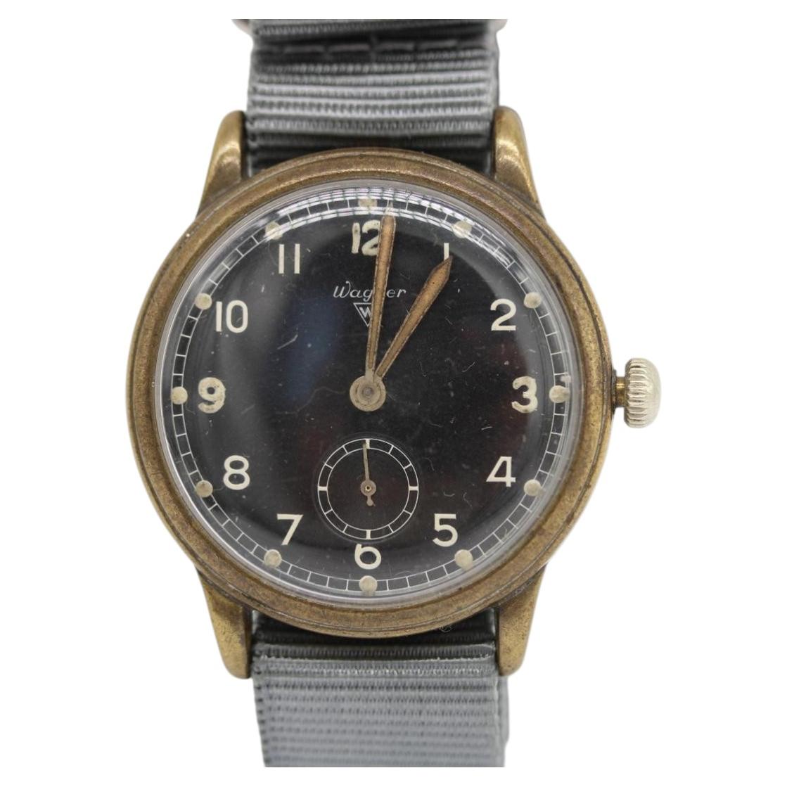 Wagner German Military WWII Watch – 36mm – Original Dial – c.1940s