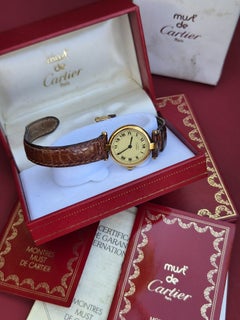 Cartier Vendôme 590004 – 24 mm – Vermeil – mit Box und Papieren