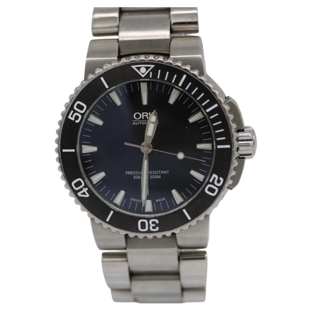Pre-owned Oris Aquis Date 01 733 7653 4154-07 8 26 01peb � 43mm � Full Set � 2017 In Multiple