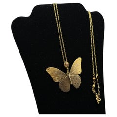 James Banks Troides Helena Schmetterling Gemischtes Metall 18K Rose Gold Halskette