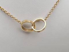 Cartier Baby Love Pendant Necklace 18K Yellow Gold
