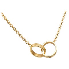 Cartier Baby Love Pendant Necklace 18K Yellow Gold
