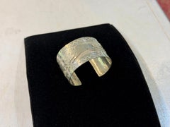 Native American Sterling Silver Running Bulls Cuff Bracelet