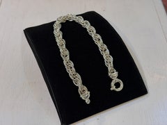 Heavy Sterling Silver Thick Rope Link Chain Choker Necklace