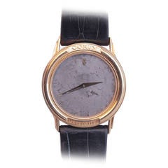 Used Corum Yellow Gold Wristwatch with Meteorite Dial circa 1990s