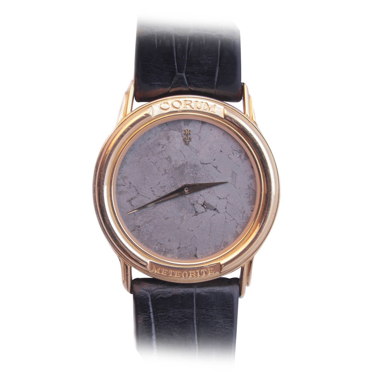 Corum Yellow Gold Wristwatch with Meteorite Dial circa 1990s For Sale