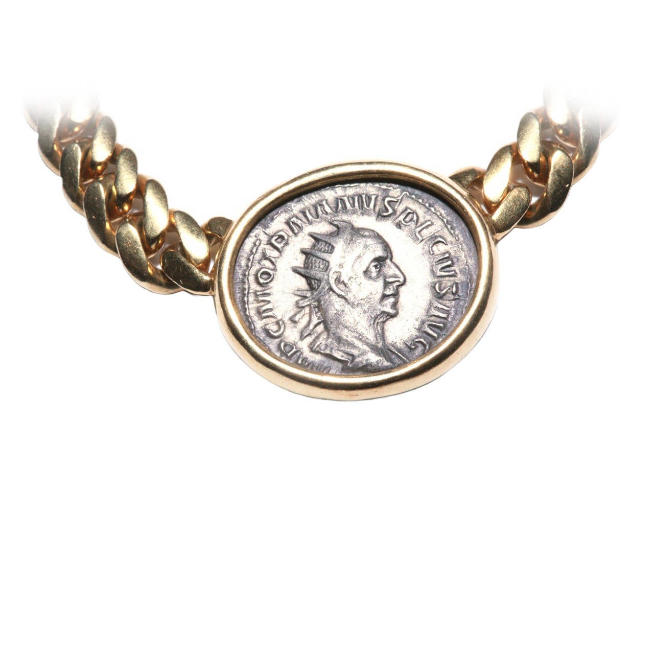 Download Bulgari Antique Roman Coin Necklace at 1stdibs