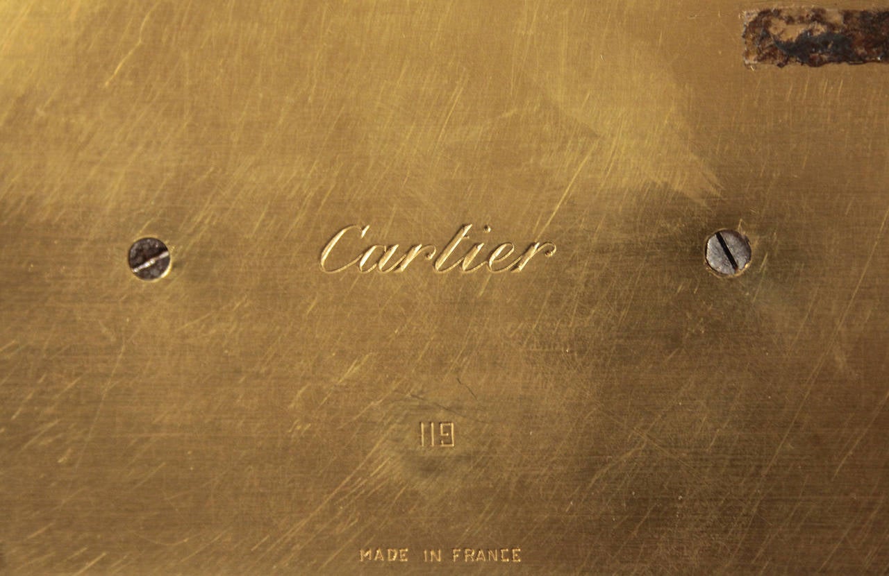 Art-Déco-Tischuhr von Cartier  (Art déco) im Angebot