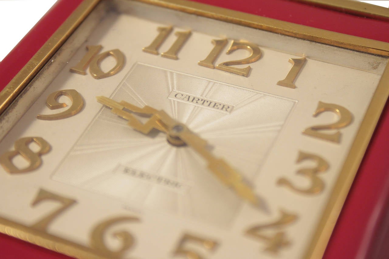 cartier table clock