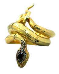 Flexible Victorian Snake Gold Bracelet