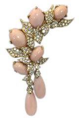 Gerard Angel Skin Coral Diamond Gold Necklace