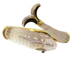 Legnazzi Rock Crystal Enamel Dolphin Set