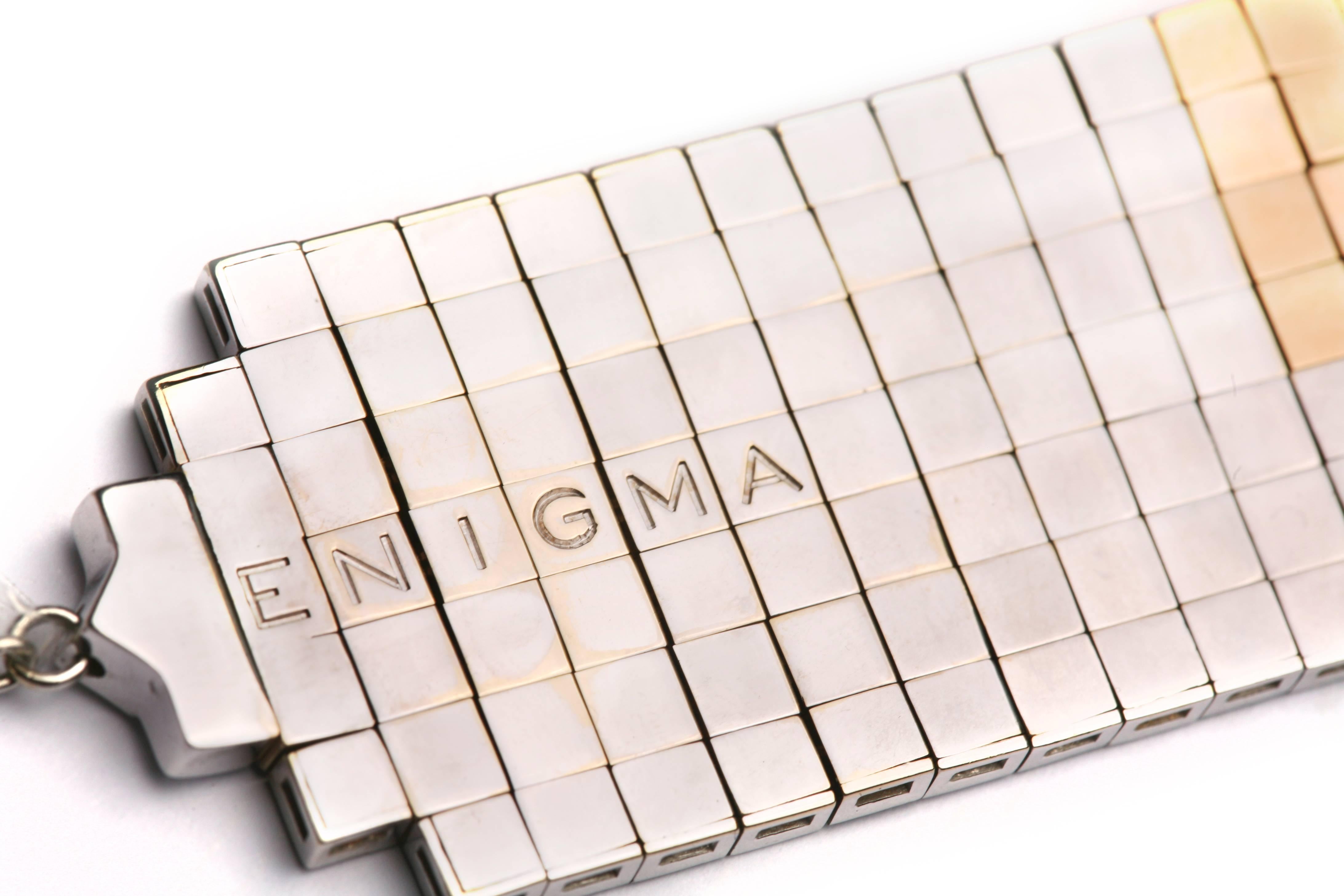 Bulgari Enigma Flexible Ruby Diamond Gold Bracelet  In Excellent Condition In New York, NY