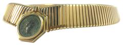 Bulgari Unusual Tubogas Coin Gold Necklace